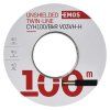 Dvojlinka netienená 2×1,0mm černo-rudá, 100m