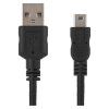 Nabíjací a dátový kábel USB-A 2.0 / mini USB-B 2.0, 2 m, čierny