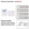 Izbový programovateľný bezdrôtový OpenTherm termostat P5611OT
