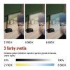 LED stolná lampa CHASE, čierna