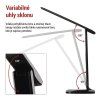 LED stolná lampa CHASE, čierna