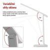 LED stolná lampa CHASE, biela