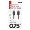 HDMI 2.0 high speed kábel A vidlica – A vidlica 0,75m