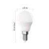 LED žiarovka Basic MINI GLOBE E14 / 8,8 W (60 W) / 806 lm / Neutrálna biela