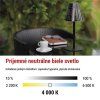 LED stolná lampa GRACE, dobíjacia