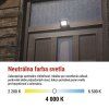 LED reflektor VISIO čierny, 10W neutrálna biela