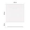 LED panel DIXXO backlit 60×60, štvorcový vstavaný biely, 36W neutrálna b.
