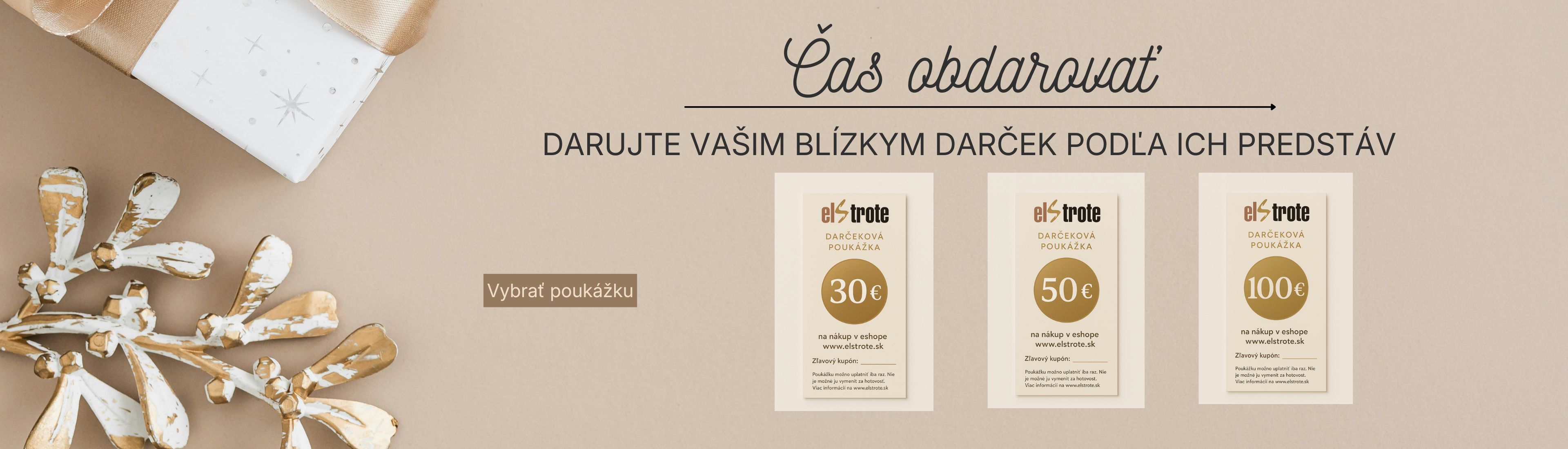 darčekové poukážky