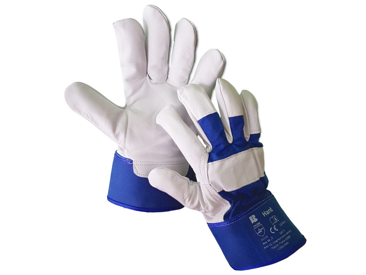 Kombinované rukavice. Zimné kombinované rukavice Hard Winter. Pravé kožené rukavice. Komfortné pracovné rukavice