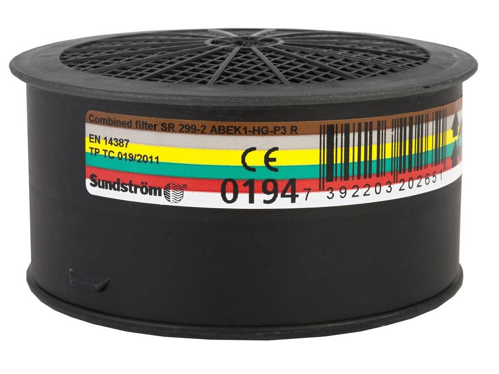Filter SUNDSTRÖM SR 299-2 ABEK1HgP3 - pre polomasky a celotvárové masky
