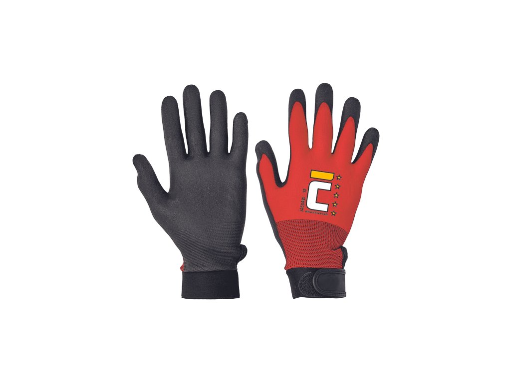 JACDAW ruk.čierno-červ.máč.nylon. (Veľkosť 6, Farba -)