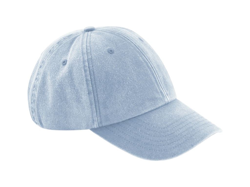 Beechfield | B655 6 panelová nízkoprofilová šiltovka "Vintage"_53.0655 (Farba vintage light blue, Veľkosť onesize)
