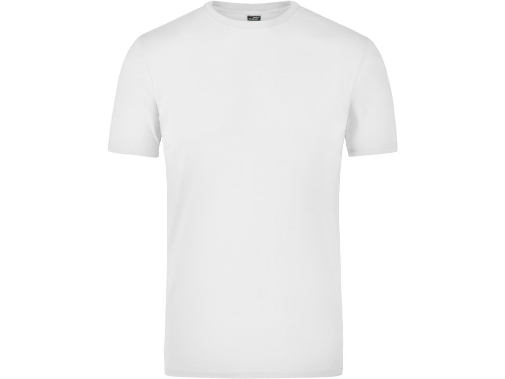 James & Nicholson | JN 55 Elastické tričko_02.0055 (Farba white, Veľkosť S)