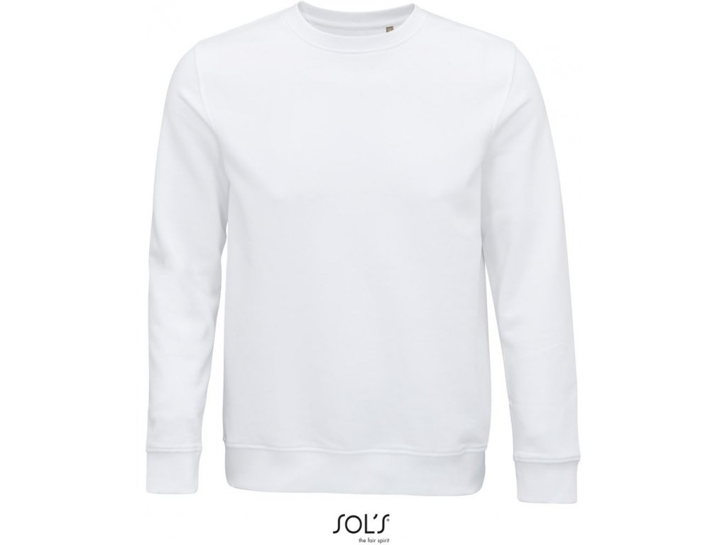 SOL'S | Comet Unisex mikina z bio bavlny_25.3574 (Farba white, Veľkosť XS)