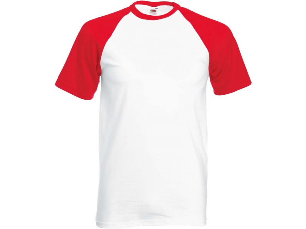 F.O.L. | Baseball T Raglánové tričko_16.1026 (Farba white/red, Veľkosť S)