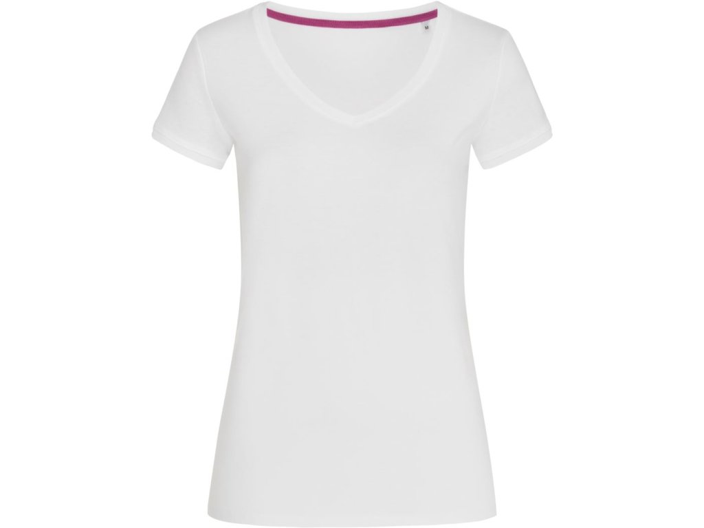 Stedman | V-Neck T "Megan" Dámske tričko s výstrihom do V_05.913 (Farba white, Veľkosť S)
