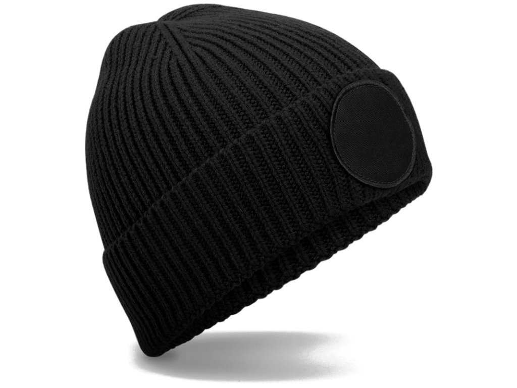 Beechfield | B 332R Čiapka s kruhovou nášivkou_53.332R (Farba black, Veľkosť onesize)