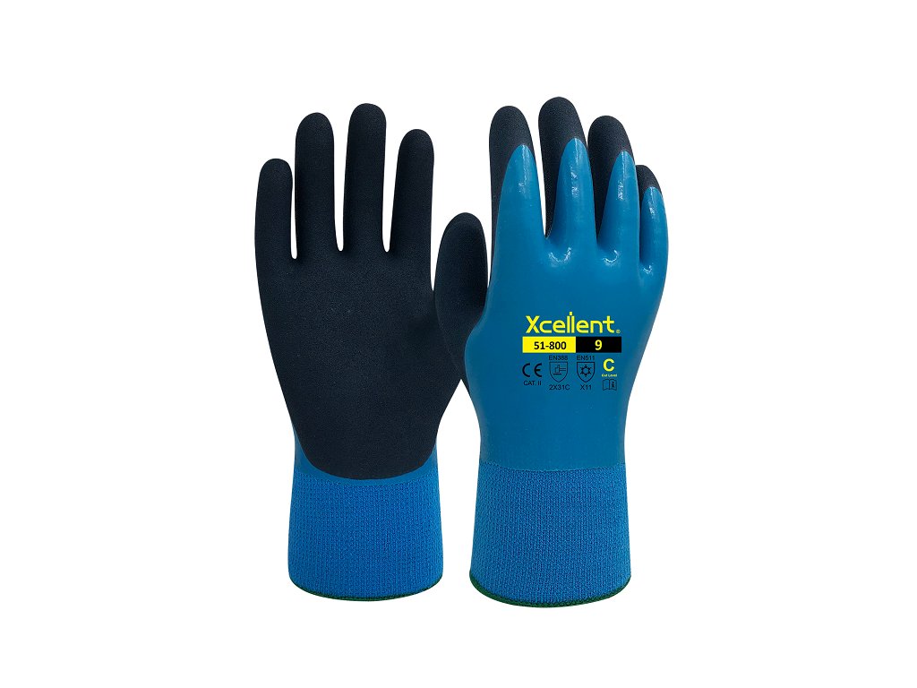 Protiporezové zimné pracovné rukavice XCELLENT 51-800