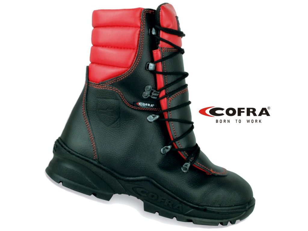 Protiporezová vysoká obuv COFRA FORCE S2 čierna