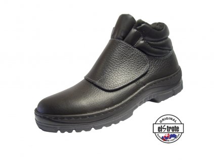 Bezpečnostná obuv na suchý zips SECURA HYDRA. Pracovná členková obuv - čierna