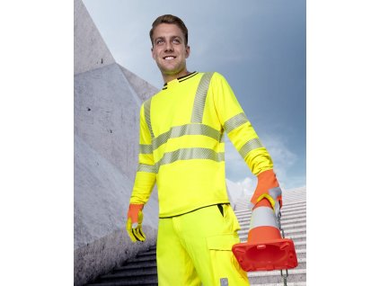 Tričko s dlhým rukávom ARDON®SIGNAL Hi-Vis žlté (Veľkosť S)