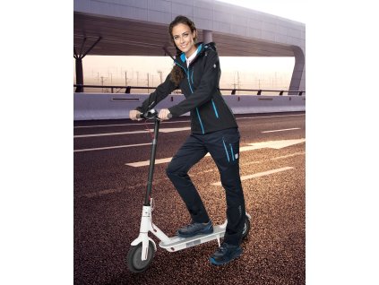 Bunda softsh. ARDON®FLORET dámska, čierna (tyrkysové zipsy) (Veľkosť XS)