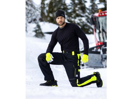 Nohavice do pása ARDON®NEON WINTER čierno-žlté