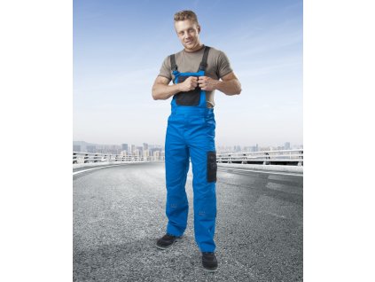 Nohavice s náprsenkou ARDON®4TECH 03 modro-čierne