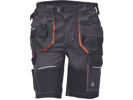 EMERTON PLUS šortky (Veľkosť 56, Farba antracit/oranžová)