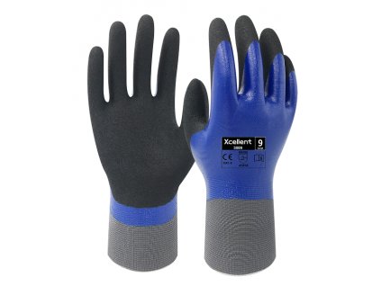 Ergonomické pracovné nitrilové rukavice XCELLENT 3009