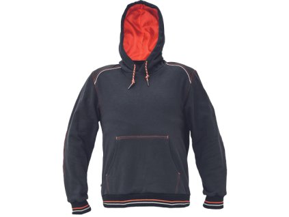 KNOXFIELD klokanka mikina (Veľkosť XS, Farba antracit/červená)