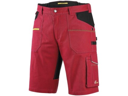 Kraťasy CXS STRETCH pánske, viac farieb (Farba červeno-čierna, Veľkosť 46)