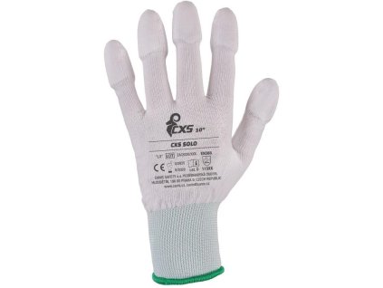 Rukavice CXS SOLO, máčané v polyuretáne (Veľkosť 7)