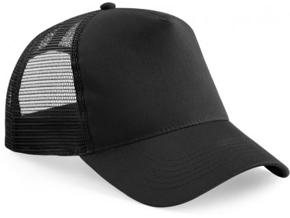 Beechfield | B640B Detská 5 panelová šiltovka Trucker_53.640B (Farba black/black, Veľkosť onesize)