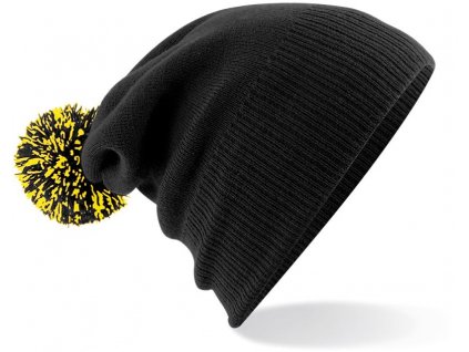 Beechfield | B450 Čiapka Snowstar®_53.045 (Farba black/yellow, Veľkosť onesize)