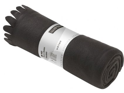 James & Nicholson | JN 957 Fleecová deka so strapcami_02.0957 (Farba black, Veľkosť onesize)