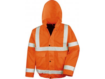 Result Core | R217X Bezpečnostná zimná bunda "Blouson"_30.217X (Farba fluorescent orange, Veľkosť S)
