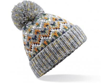 Beechfield | B458 Pletená čiapka s brmbolcom "Blizzard"_53.0458 (Farba forager fusion, Veľkosť onesize)