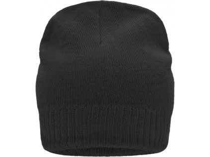 Myrtle Beach | MB 7925 Pletená čiapka s fleecovou podšívkou_03.7925 (Farba black, Veľkosť onesize)