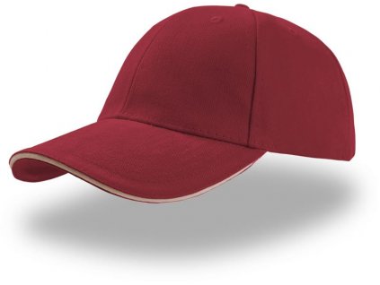 Atlantis | Liberty Sandwich 6 panelová šiltovka "Liberty Sandwich"_33.0005 (Farba burgundy/natural, Veľkosť onesize)
