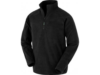 Result Recycled | R905X Mikrofleecová mikina s 1/4 zipsom_30.905X (Farba black, Veľkosť S)