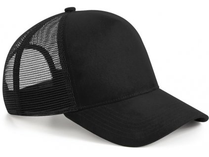 Beechfield | B643 5 panelová šiltovka " Suede Snapback Trucker"_53.0643 (Farba black, Veľkosť onesize)