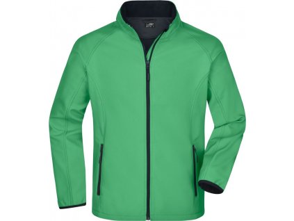 James & Nicholson | JN 1130 Pánska 2-vrstvová promo softshellová bunda_02.113 (Farba green/navy, Veľkosť S)