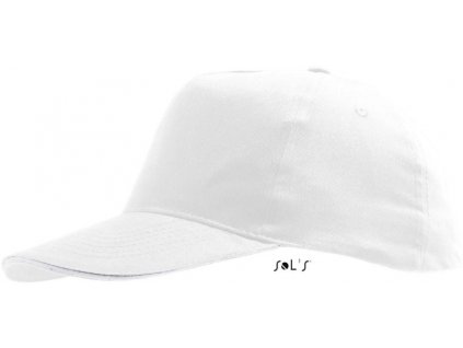 SOL'S | Sunny Kids Detská 5 panelová šiltovka_25.8111 (Farba white, Veľkosť onesize)