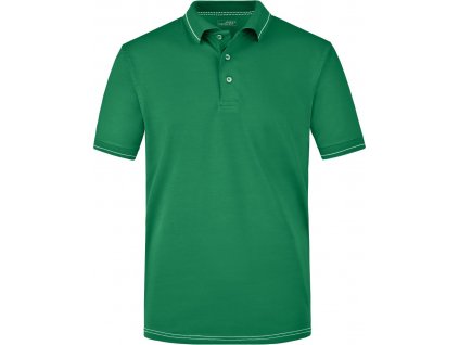 James & Nicholson | JN 569 Pánske džersejové elastické polo_02.0569 (Farba irish green/white, Veľkosť S)