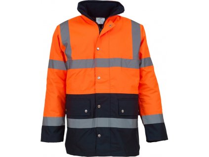 Yoko | HVP302 Hi-Vis Parka_79.P302 (Farba hi vis orange/navy, Veľkosť S)