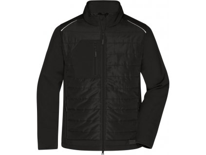 James & Nicholson | JN 1820 Pánska hybridná bunda_02.182 (Farba black/black, Veľkosť XS)