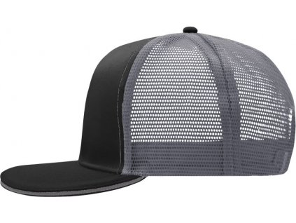 Myrtle Beach | MB 6635 6 panelová Pre sieťovaná sandwich šiltovka_03.6635 (Farba black/charcoal, Veľkosť onesize)