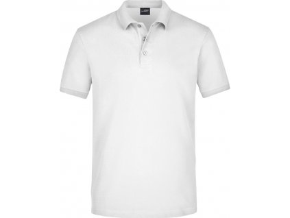 James & Nicholson | JN 710 Pánske elastické piqué polo_02.071 (Farba white, Veľkosť S)