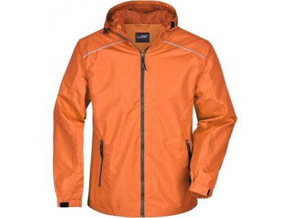 James & Nicholson | JN 1118 Pánska bunda do dažďa_02.1118 (Farba orange/carbon, Veľkosť S)